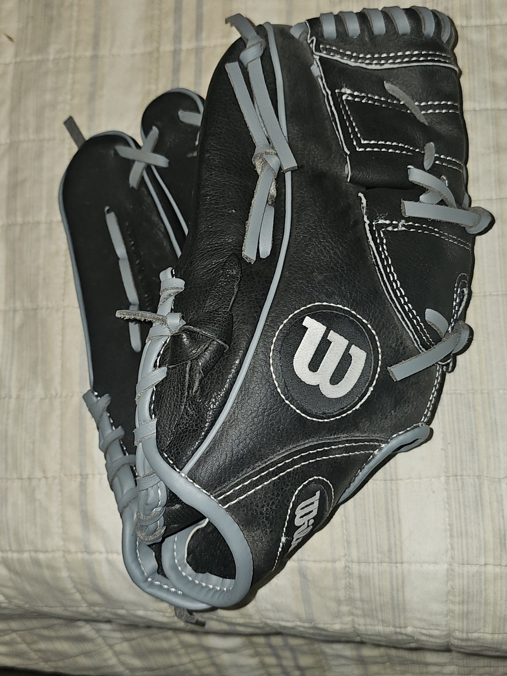 Wilson Black and Gray Adult Baseball Glove - Wilson